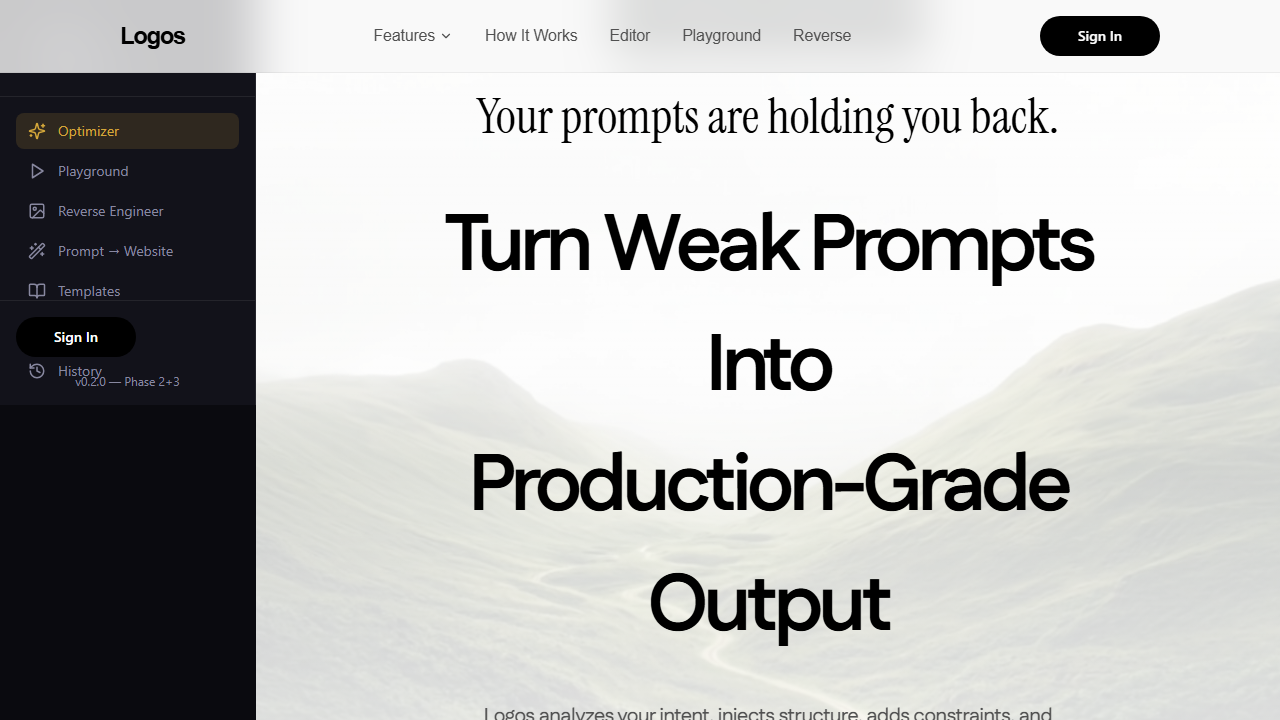 Logos - AI Prompt Engineering Platform