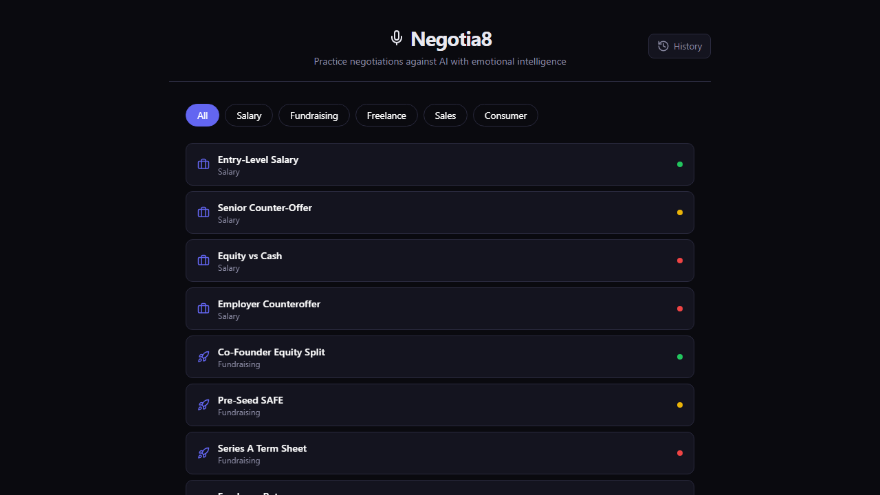 Negotia8 - AI Negotiation Trainer