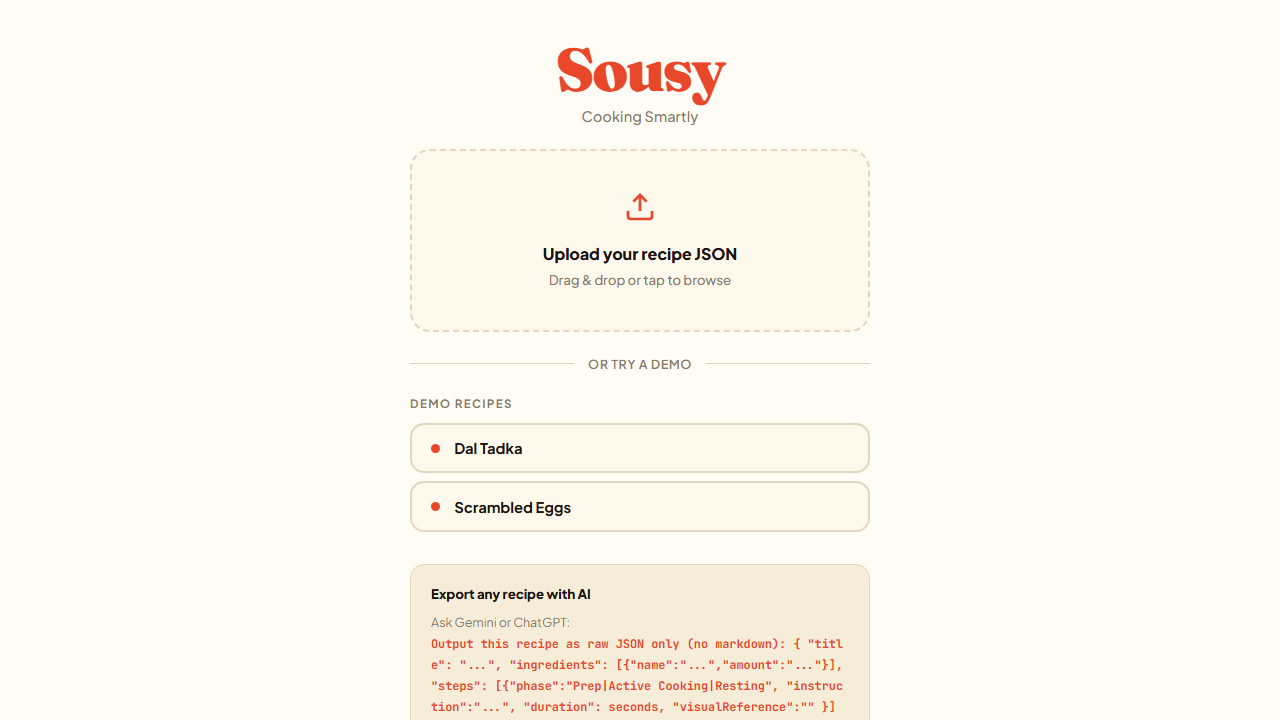 Sousy - Voice AI Kitchen Inventory
