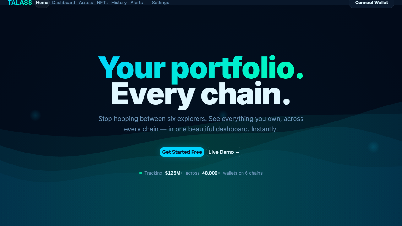 Talass - Web3 Portfolio Dashboard