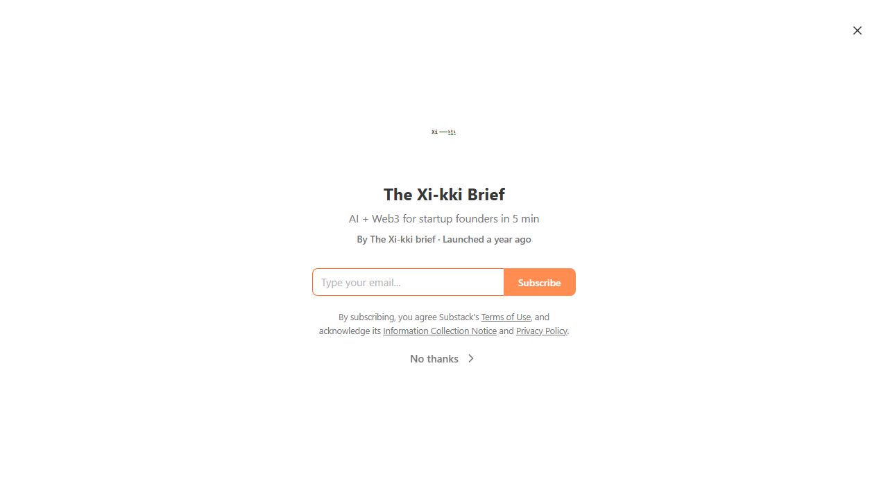 The Xikki Brief - Substack Newsletter